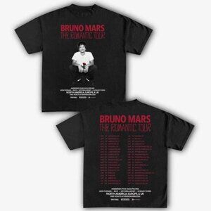 2026 Bruno Mars Romantic Tour Vintage Unisex T-Shirt